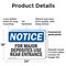 Signmission For Major Deposits Use Rear Entrance, 24 in W x Rectangle, Plastic OS-2PACK-NS-P-1824-L-12855 - alternate 5